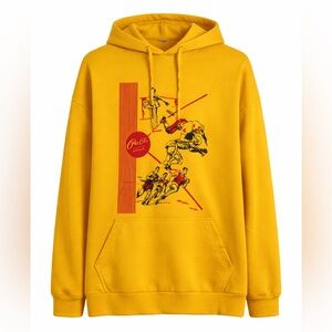 Yellow Graphic Hoodie